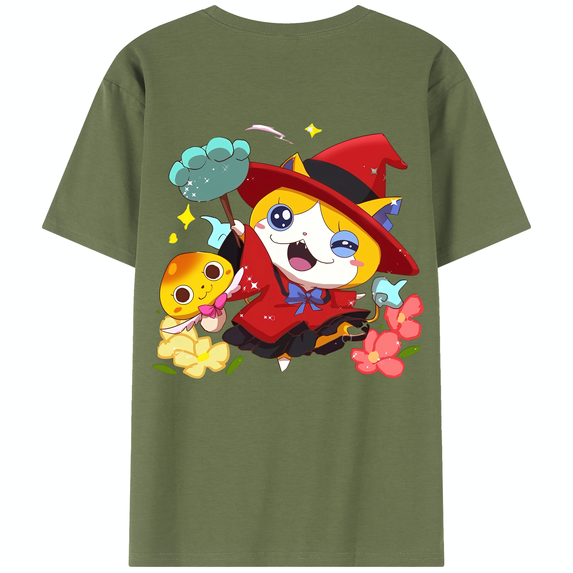 （画像用） 妖怪ウォッチ Yo-kai Watch 綿100％半袖Tシャツ（背面プリント）